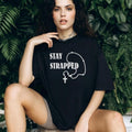 Stay Strapped Rosary Cross Religious Graphic T Shirt