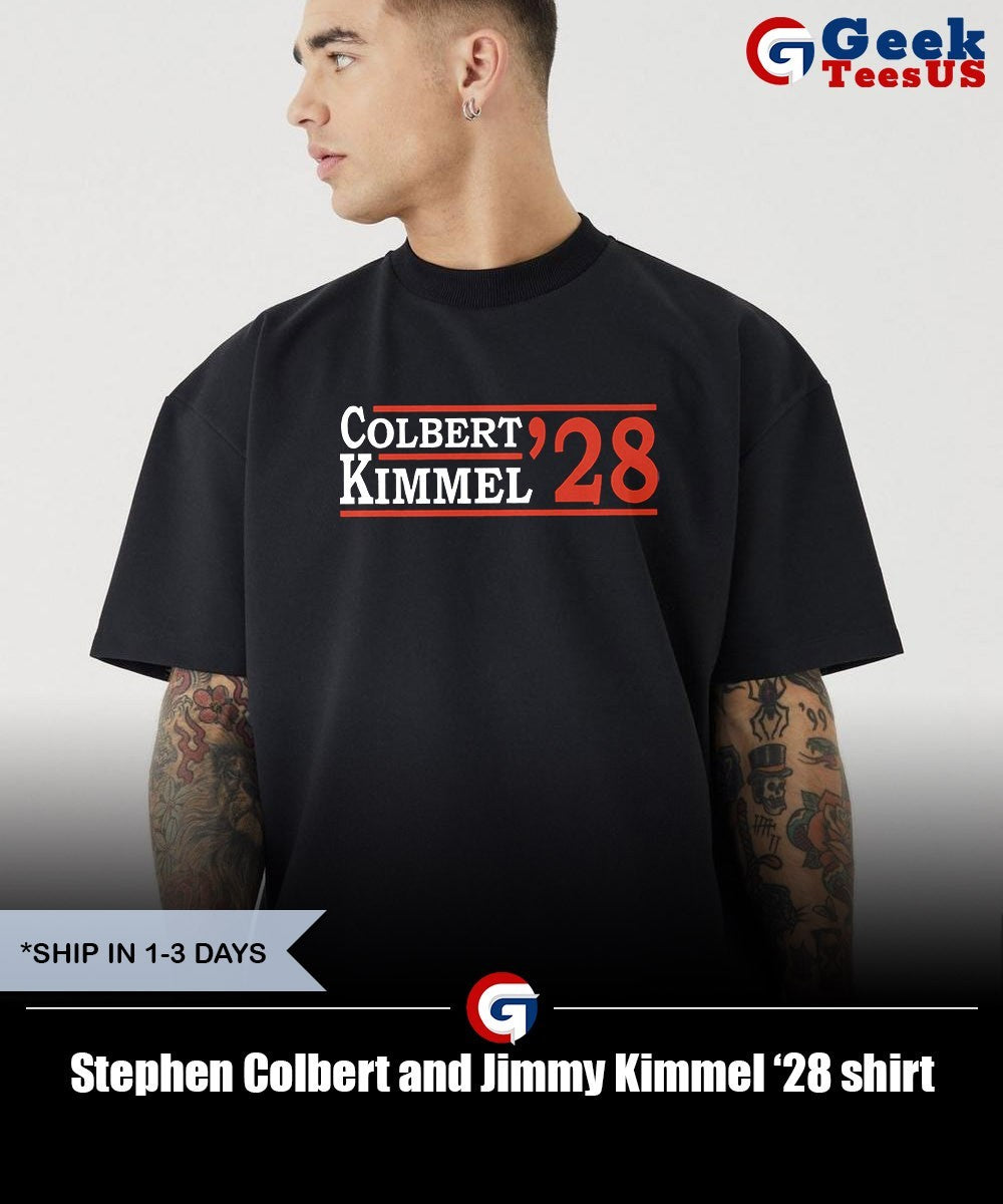 Stephen Colbert and Jimmy Kimmel ’28 shirt Unisex , , , Long Sleeve Tee