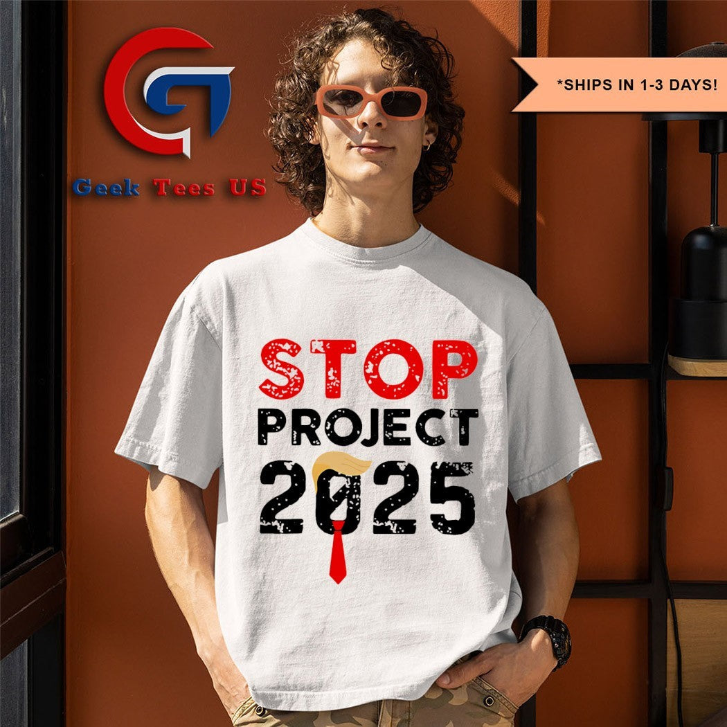 Stop Project 2025 Anti Trump shirt Unisex , , , Long Sleeve Tee