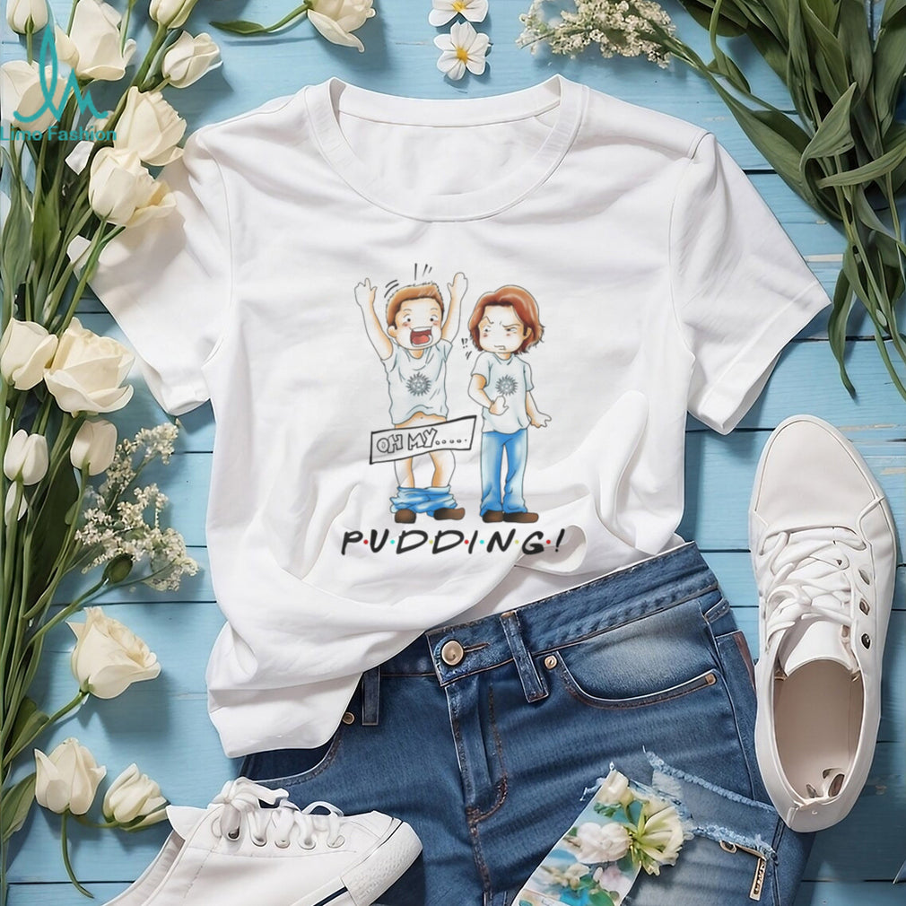 Supernatural Pudding Dean and Sam Winchester Funny Cartoon Shirt
