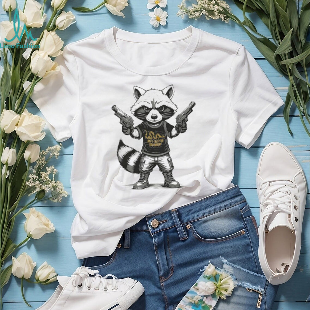 Tactical Raccoon “Don’t Trust The Government” Gadsden Flag T Shirt