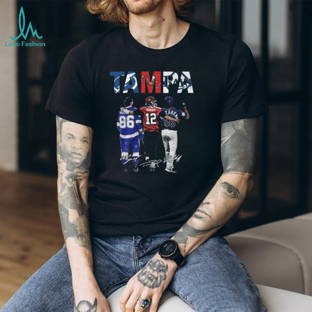 Tampa Bay Sports Stars Signature T Shirt Brady Kucherov Arozarena T Shirt