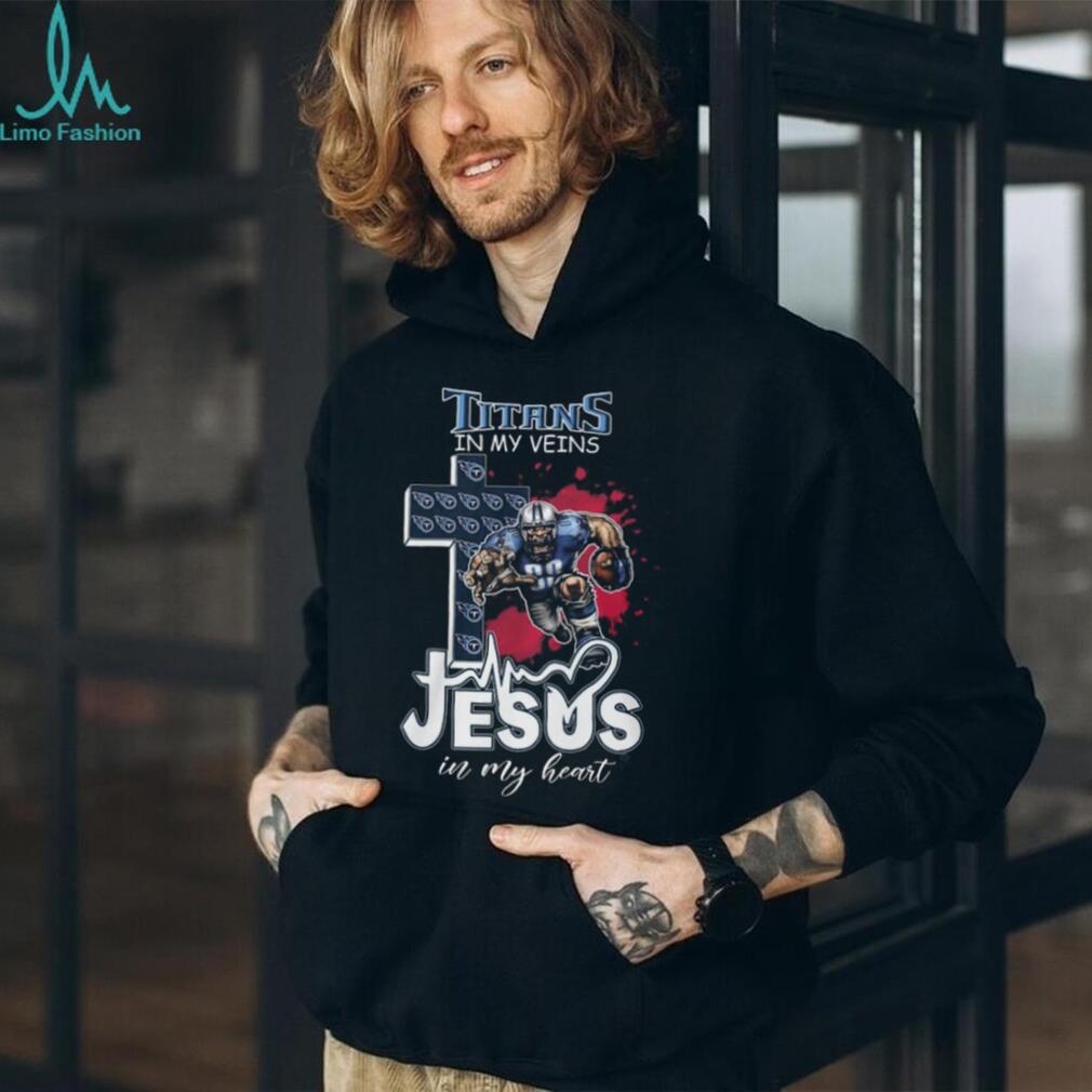 Tennessee Titans Football Player Cross Jesus In My Heart Shirt