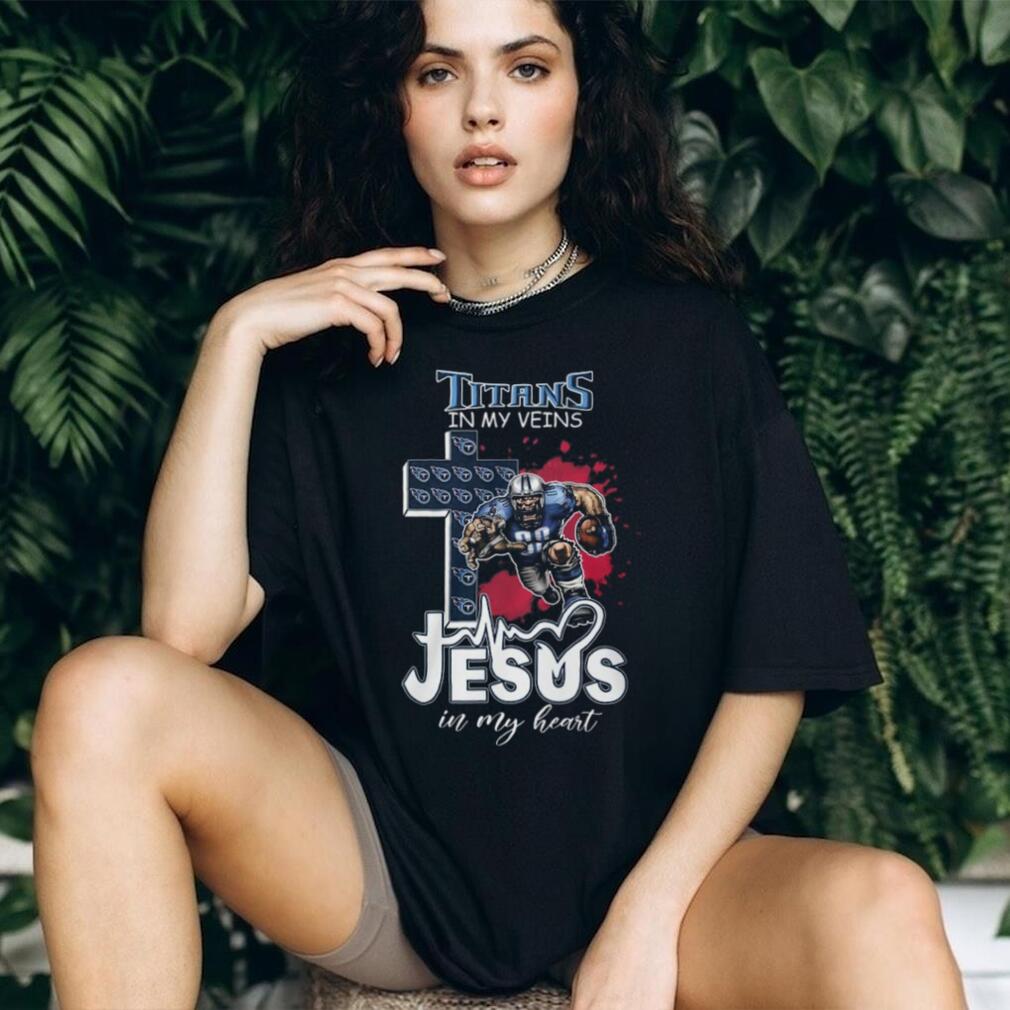 Tennessee Titans Football Player Cross Jesus In My Heart Shirt