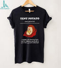 Tent Potato Hedgehog Reading A Camper Who Drove Two Hours Into The Wilderness shirt