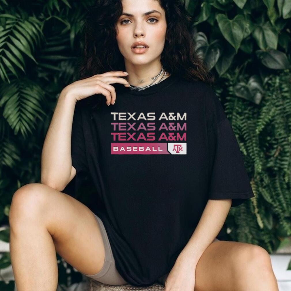 Texas A&M Baseball Fan T Shirt Aggies Maroon and White Sports T Shirt