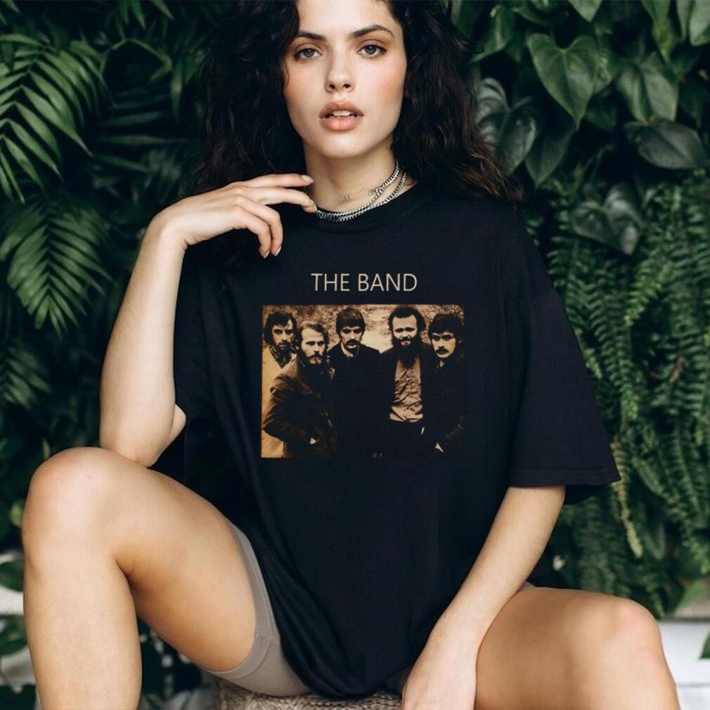 The Band Vintage Sepia Group Photo Classic Rock T Shirt