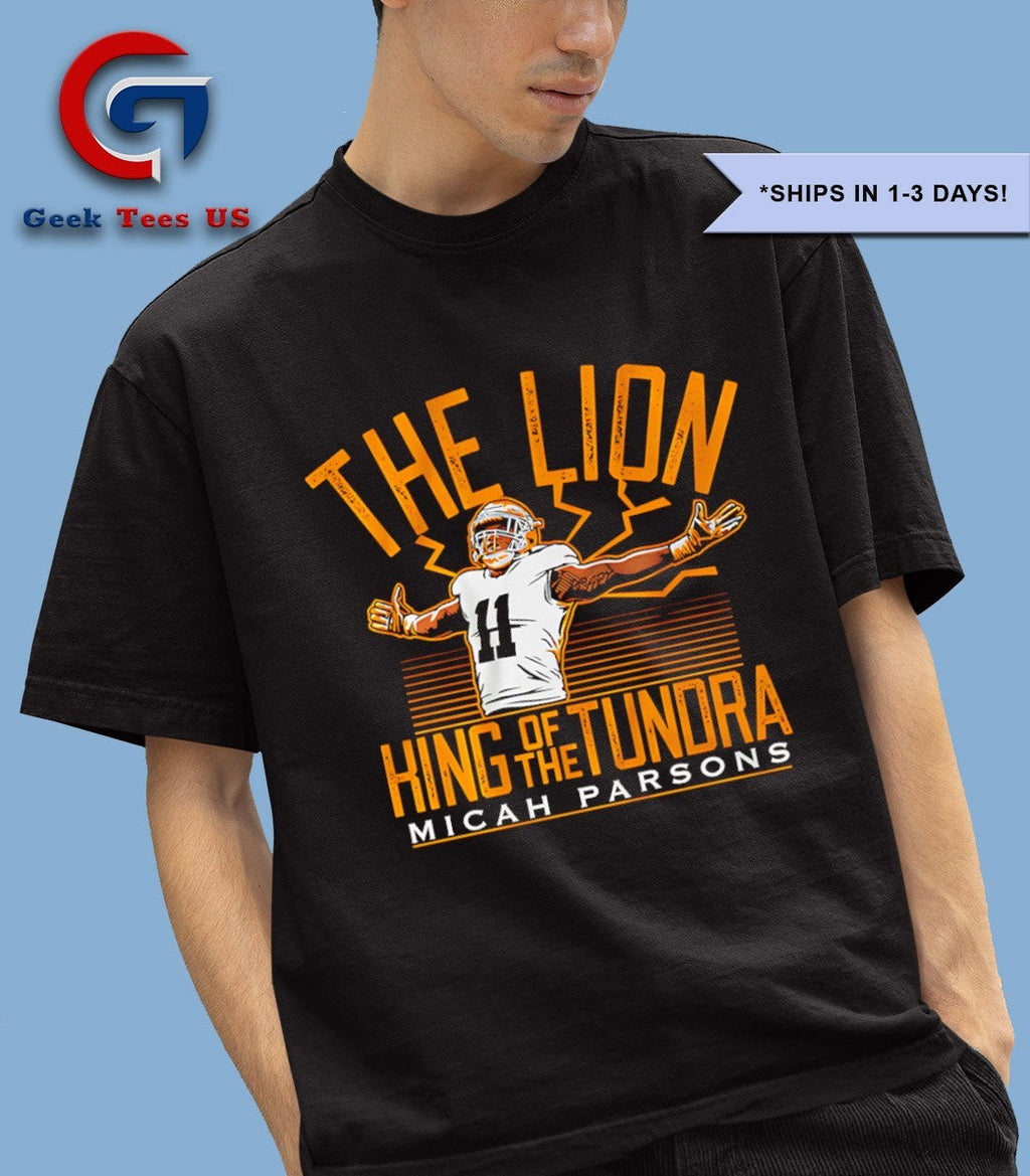 The Lion Micah Parsons King of the Tundra Green Bay Packers football signature shirt Unisex , , , Long Sleeve Tee