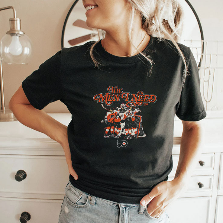 The Men I Need Hockey Philadelphia Flyers Hockey T Shirt