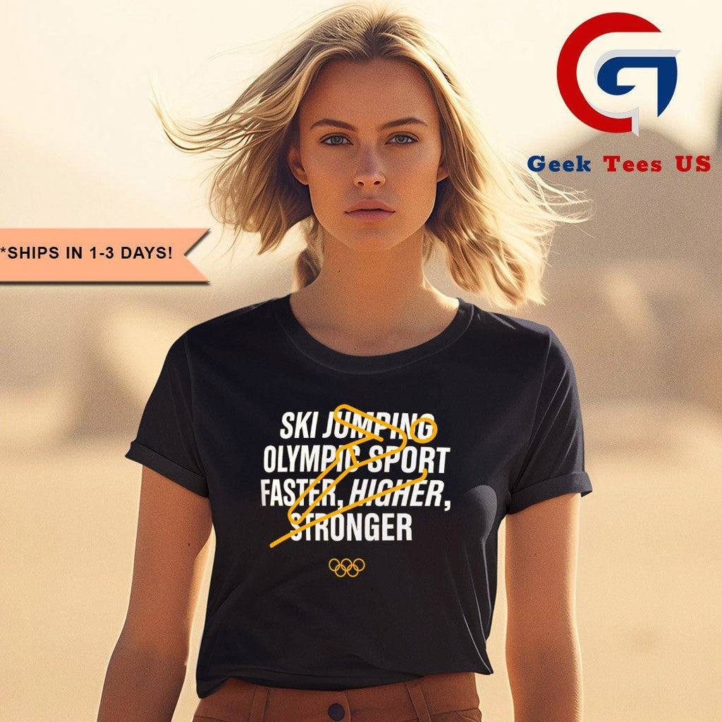 The Olympic Collection Ski Jumping 2025 shirt Unisex , , , Long Sleeve Tee