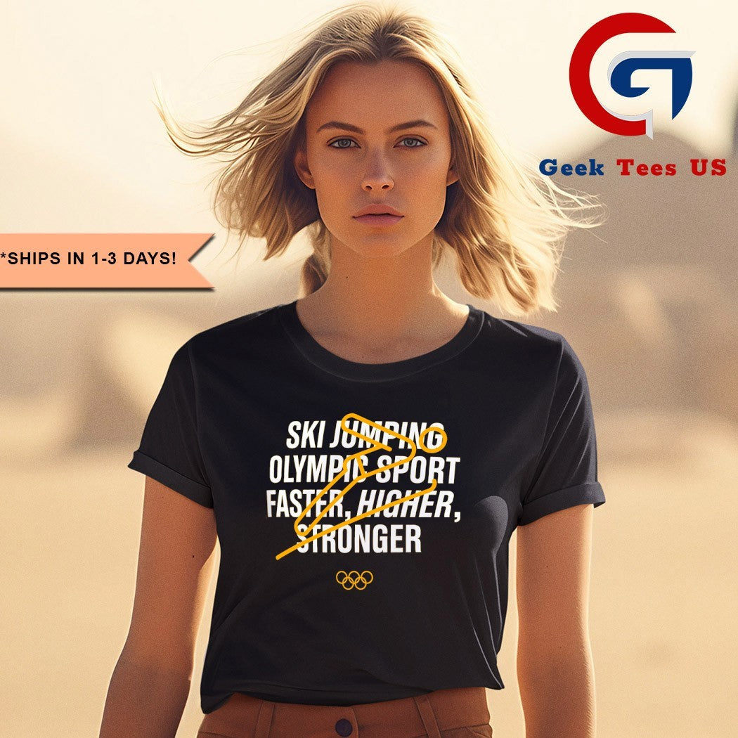 The Olympic Collection Ski Jumping 2025 shirt Unisex , , , Long Sleeve Tee