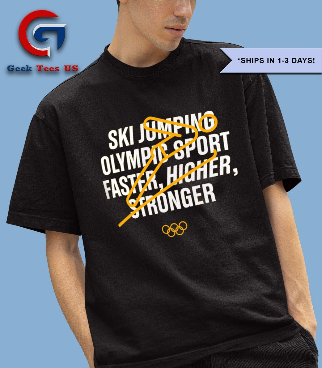 The Olympic Collection Ski Jumping 2025 shirt Unisex , , , Long Sleeve Tee