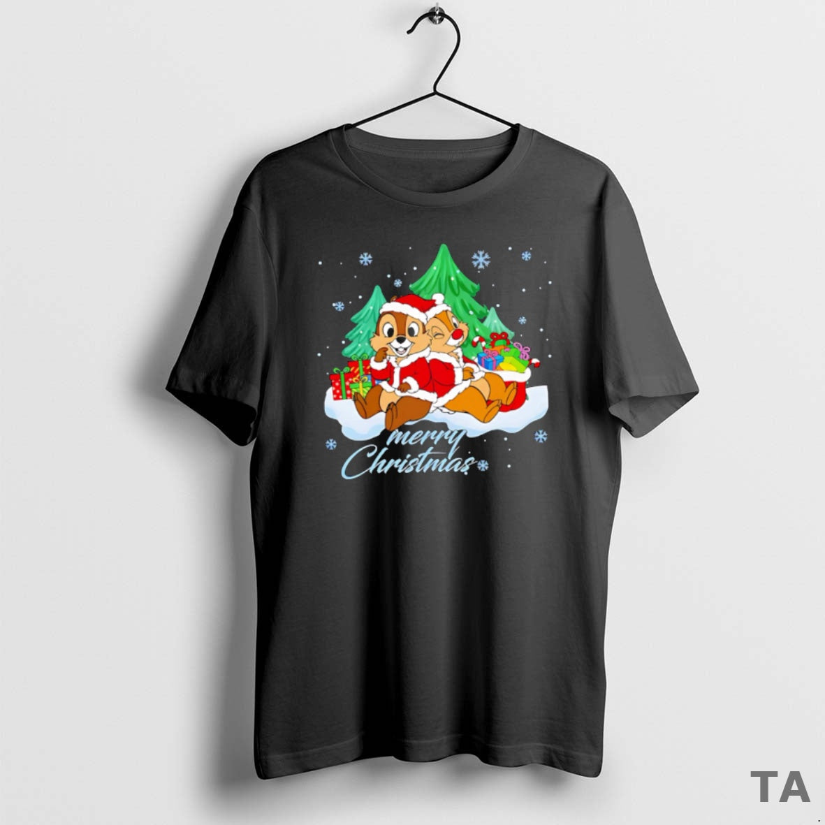 Top Chip Dale Chipmunks Xmas T-Shirts