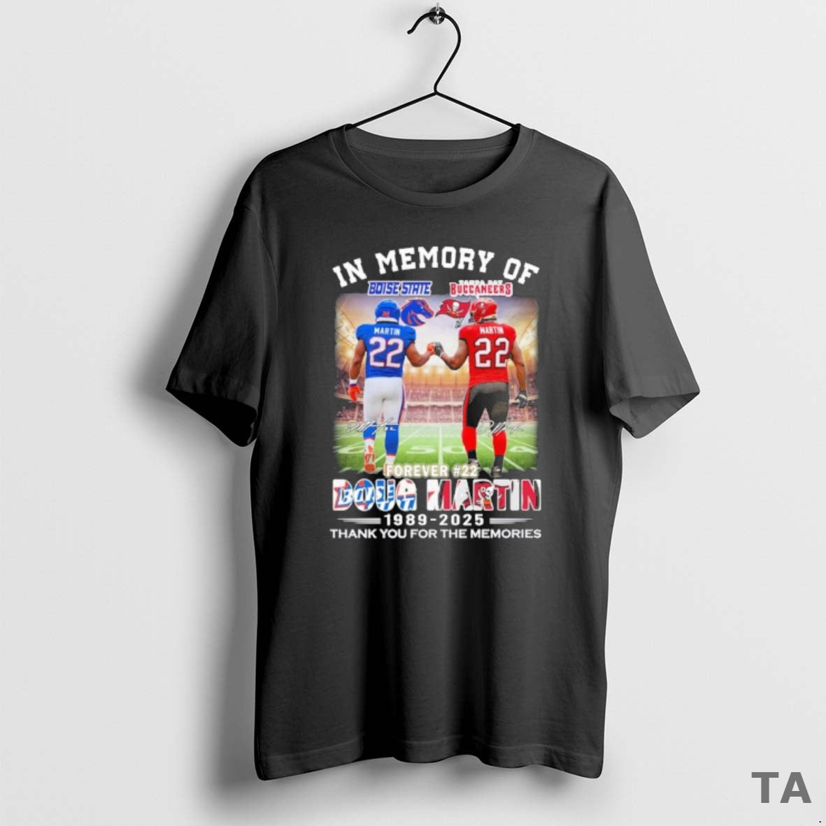 Top Memory Doug Martin Boise State Buccaneers 1989 2025 T-Shirts