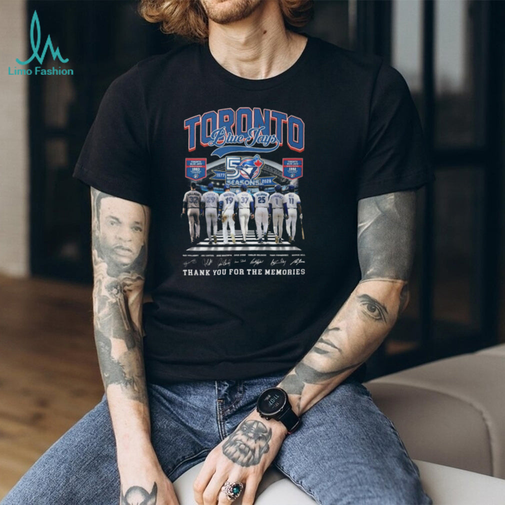 Toronto Blue Jays 50 Seasons 1977 2025 Legends Signature T Shirt