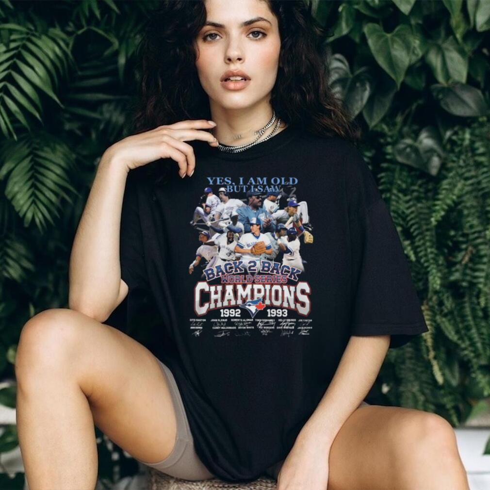 Toronto Blue Jays Back 2 Back World Series Champions 1992 1993 T Shirt