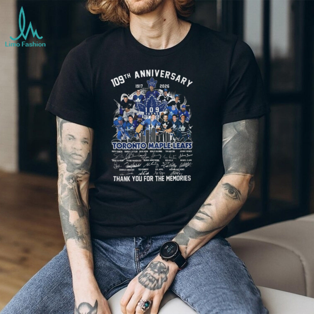 Toronto Maple Leafs 109th Anniversary 1917 2026 Team Signature Tribute T Shirt