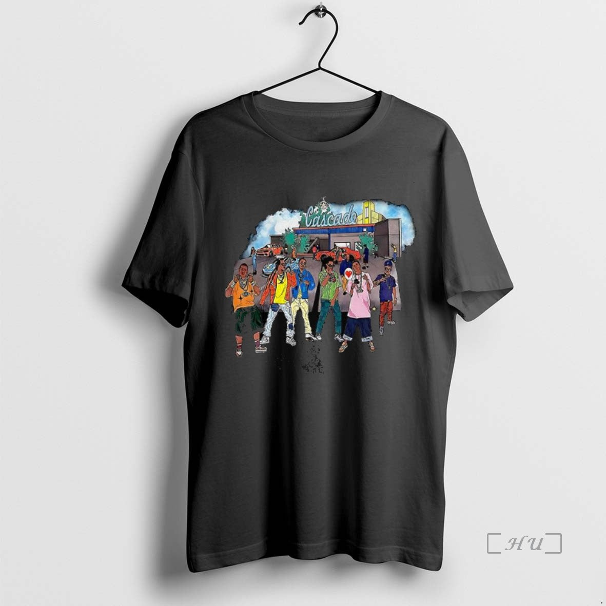 Trending Cascade Hip Hop Enthusiasts Cartoon T-Shirts