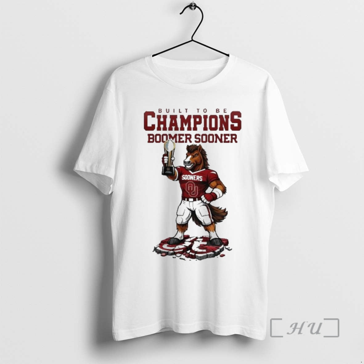 Trending Oklahoma Sooners Ncaa College Football Playoff Game Built Be Champions Boomer Sooner Mascot T-Shirts