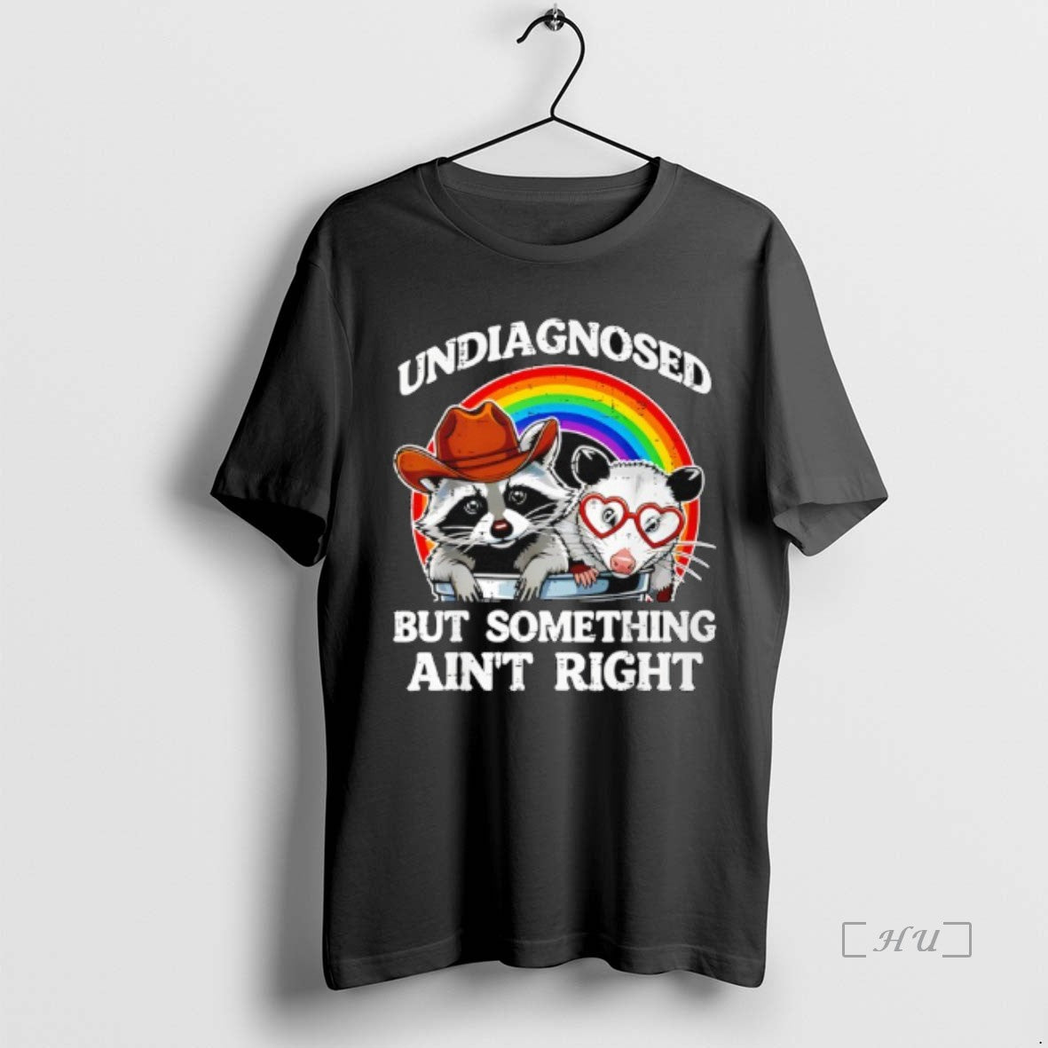 Trending Undiagnosed But Something Aint Right Raccoon Lgbt T-Shirts