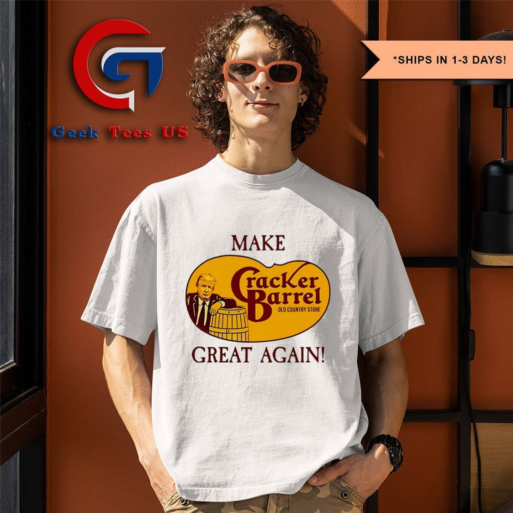 Trump Make Cracker Barrel Great Again 2025 shirt Unisex , , , Long Sleeve Tee