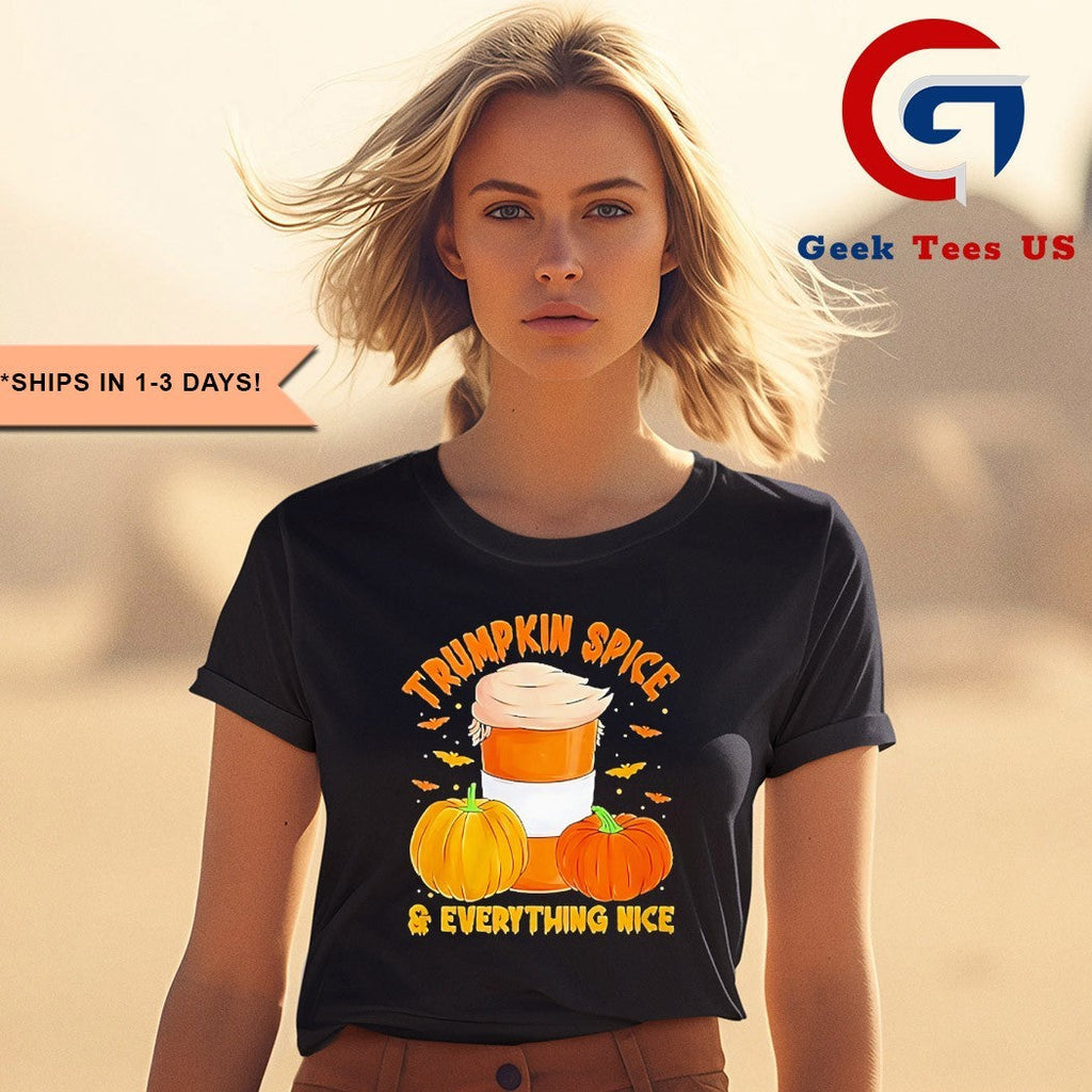 Trumpkin spice and everything nice Halloween Trump pumpkins shirt Unisex , , , Long Sleeve Tee