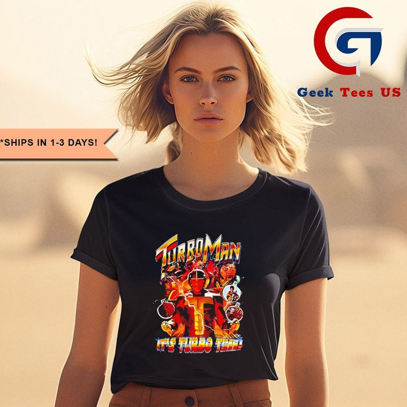 Turbo Man Its Turbo Time Lighting Christmas Bauble shirt Unisex , , , Long Sleeve Tee