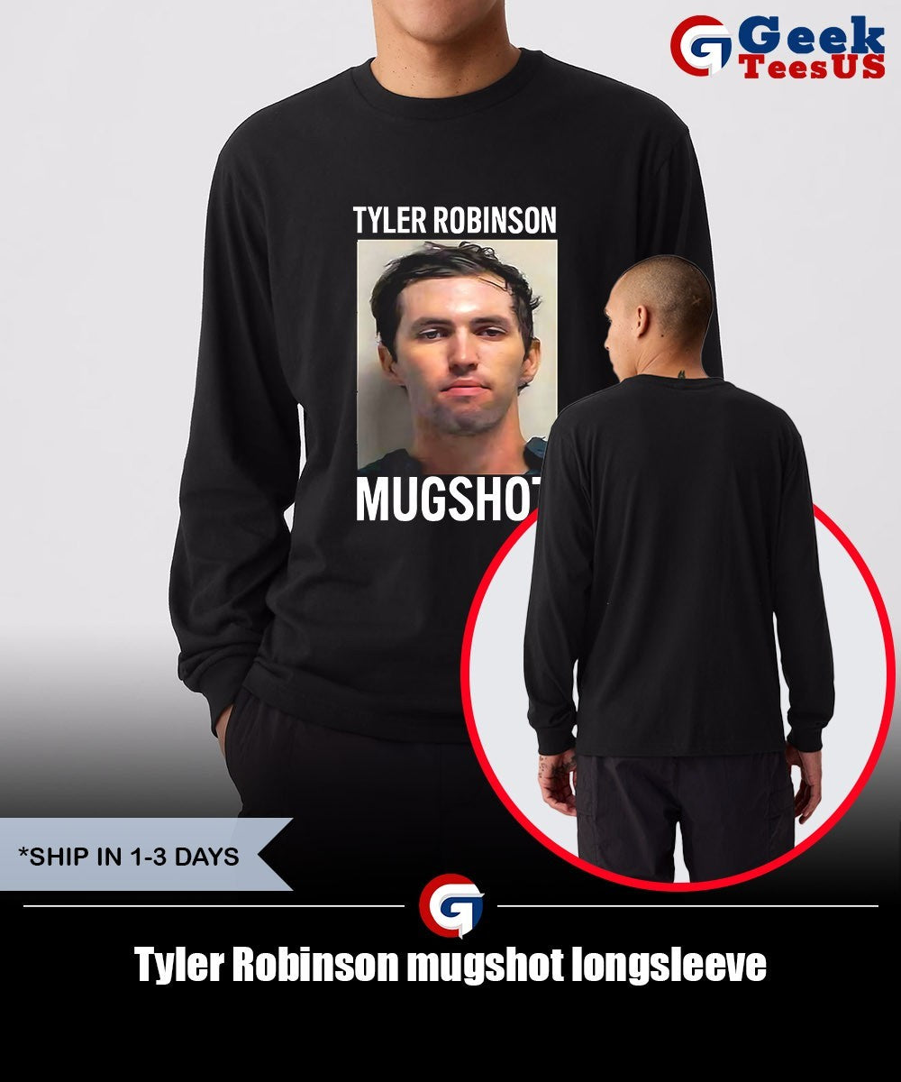 Tyler Robinson mugshot shirt Unisex , , , Long Sleeve Tee