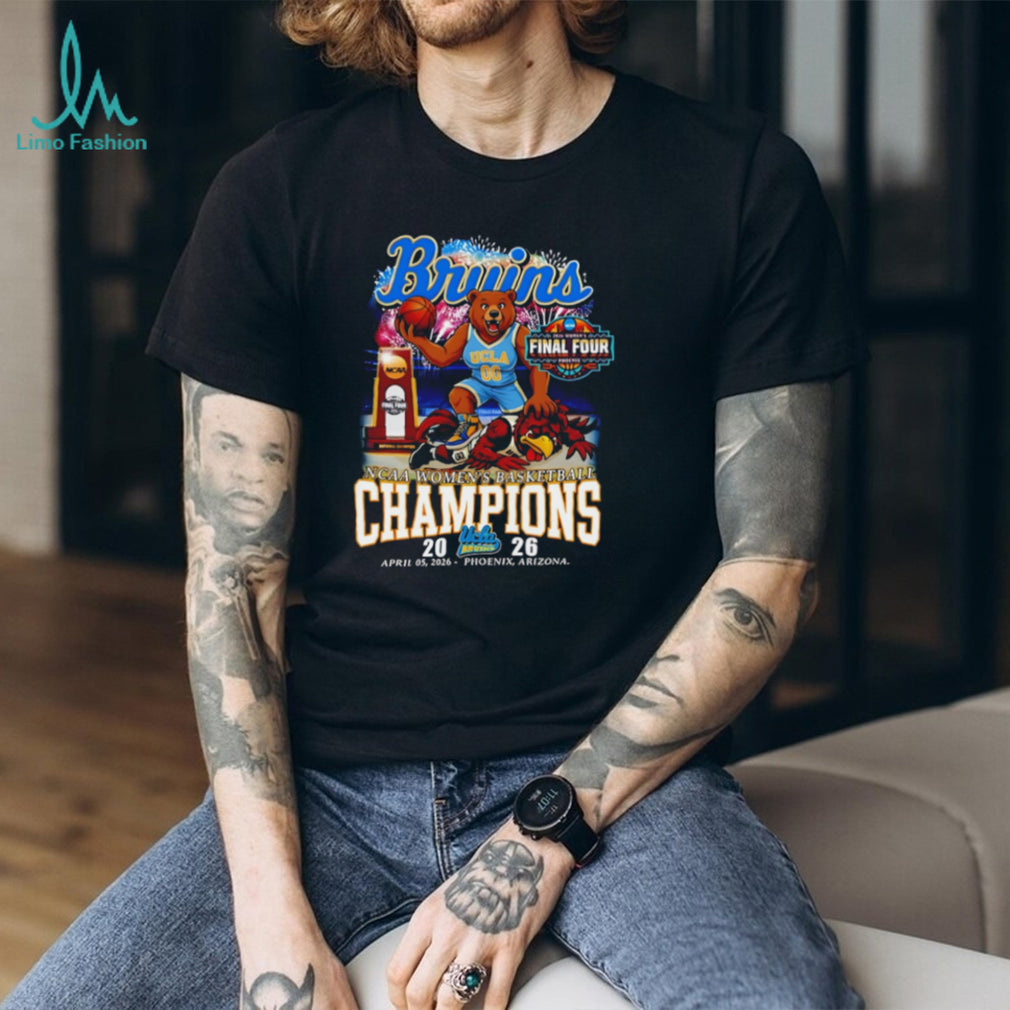 UCLA Bruins 2026 NCAA Women’s Basketball Champions Phoenix Final Four T Shirt