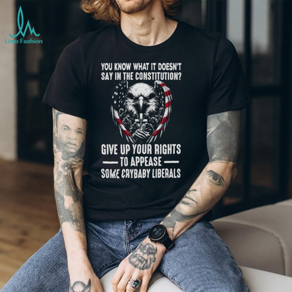 US Constitution Rights American Eagle Patriotic Military T Shirt
