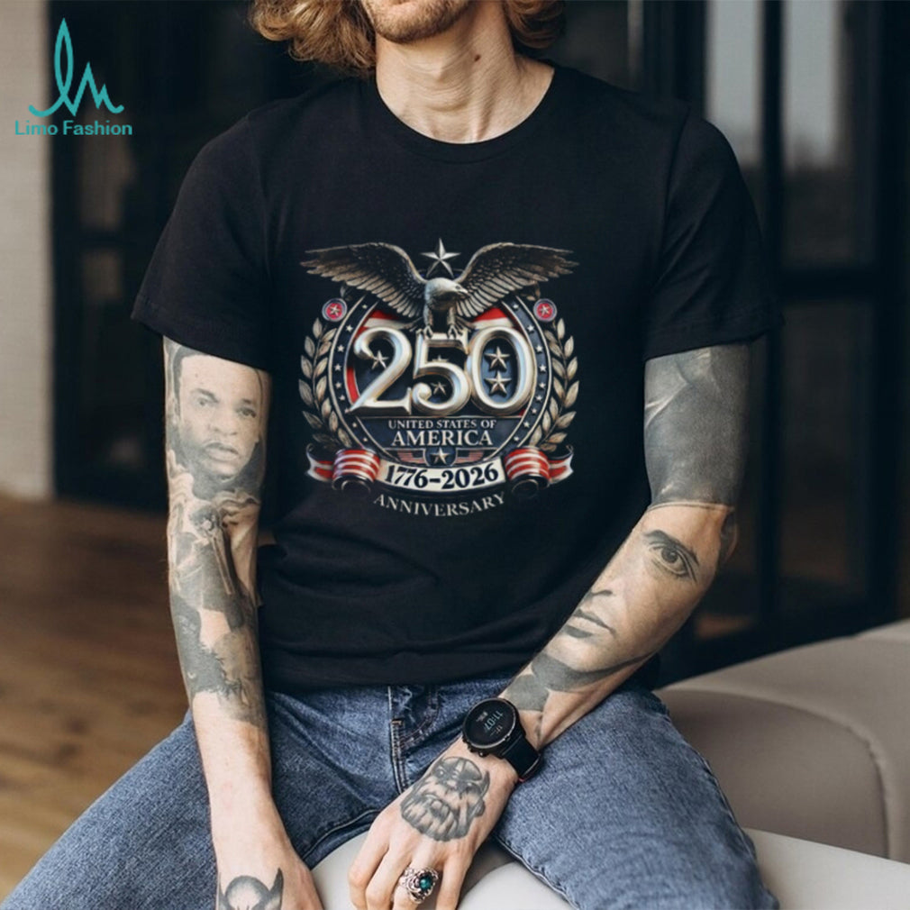 USA 250th Anniversary 1776 2026 American Eagle Patriotic T Shirt