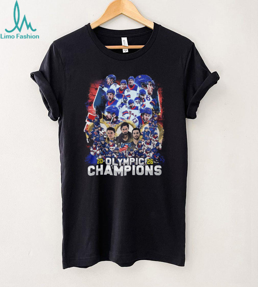 USA Hockey 2026 Olympic Champions Commemorative Team T Shirt