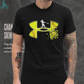 Under Armour Style Softball Batter Shattered Ball Yellow Graphic T Shirt