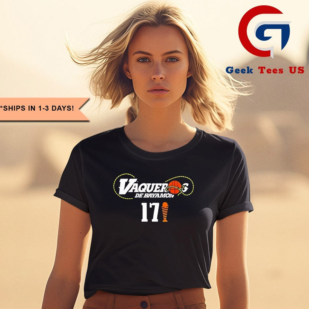Vaqueros de Bayamon Champions BSN x17 trophy shirt Unisex , , , Long Sleeve Tee