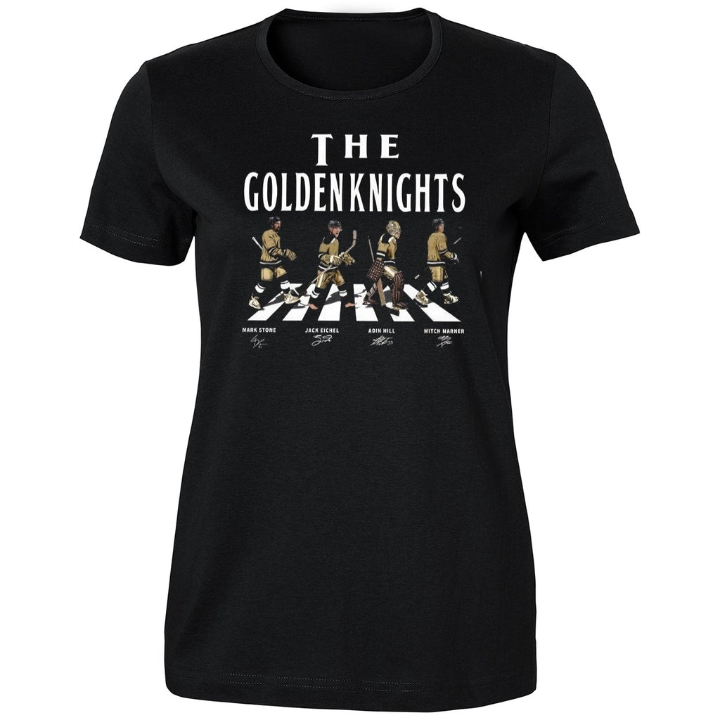 Vegas Golden Walking Road Signatures Shirt