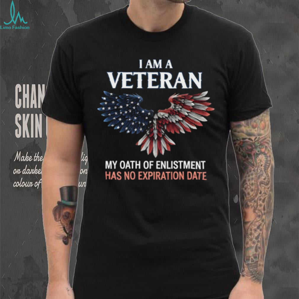 Veteran Oath Of Enlistment Shirt American Flag Eagle Wings T shirt