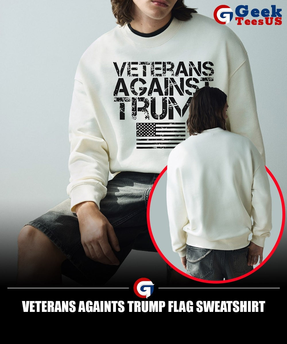 Veterans Againts Trump flag shirt Unisex , , , Long Sleeve Tee