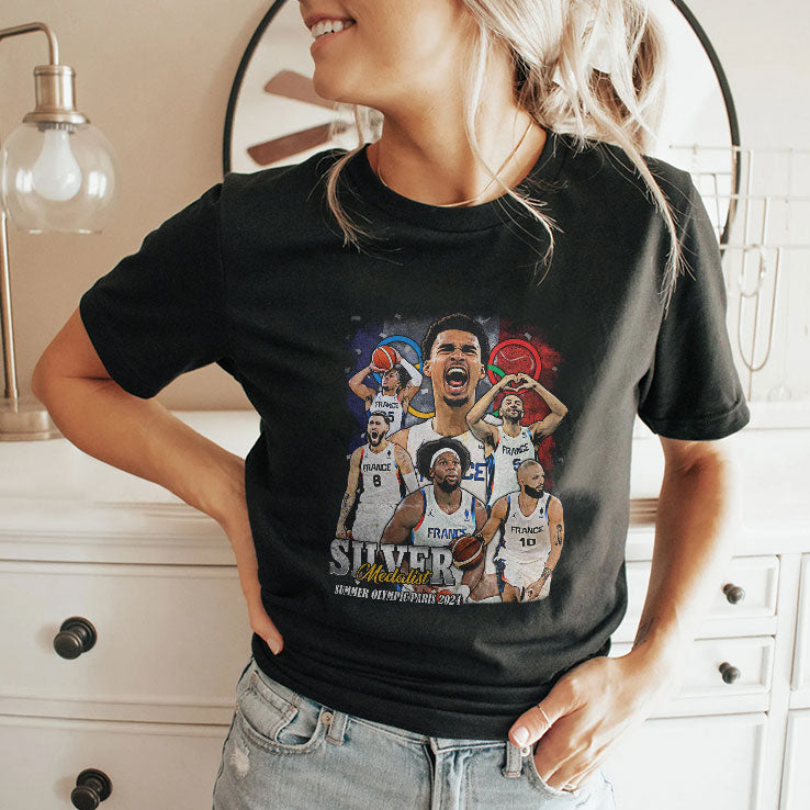 Victor Wembanyama Silver Medalist T Shirt