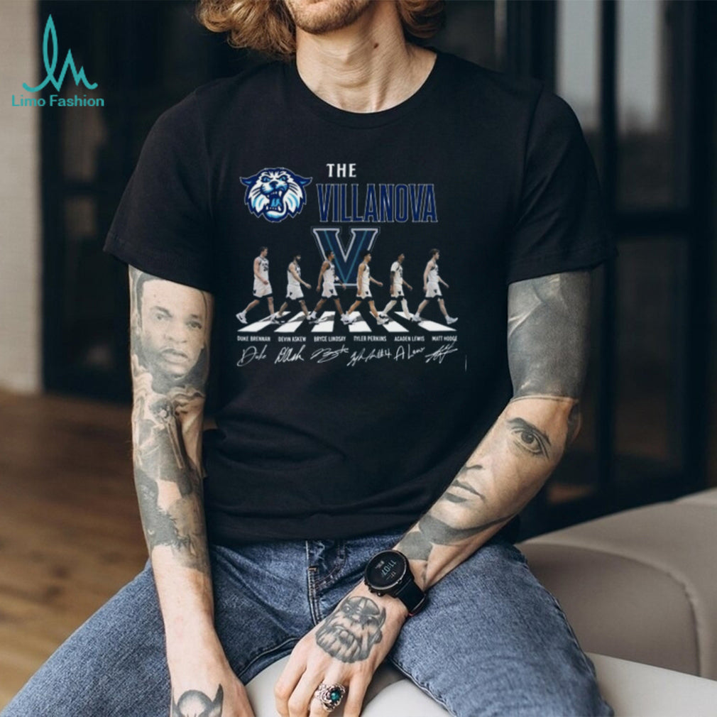Villanova Wildcats Basketball Abbey Road Team Signatures T Shirt