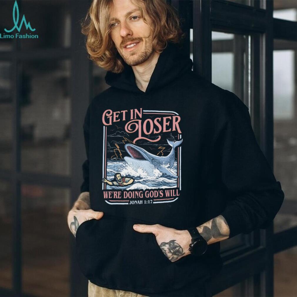 Vintage Jonah and the Whale T Shirt “Get In Loser” Bible Humor T Shirt