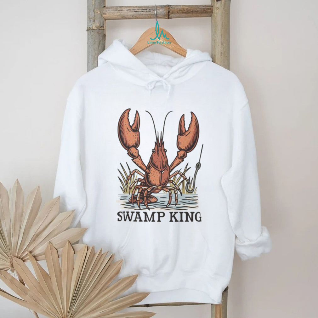 Vintage Swamp King Crawfish Fishing T Shirt