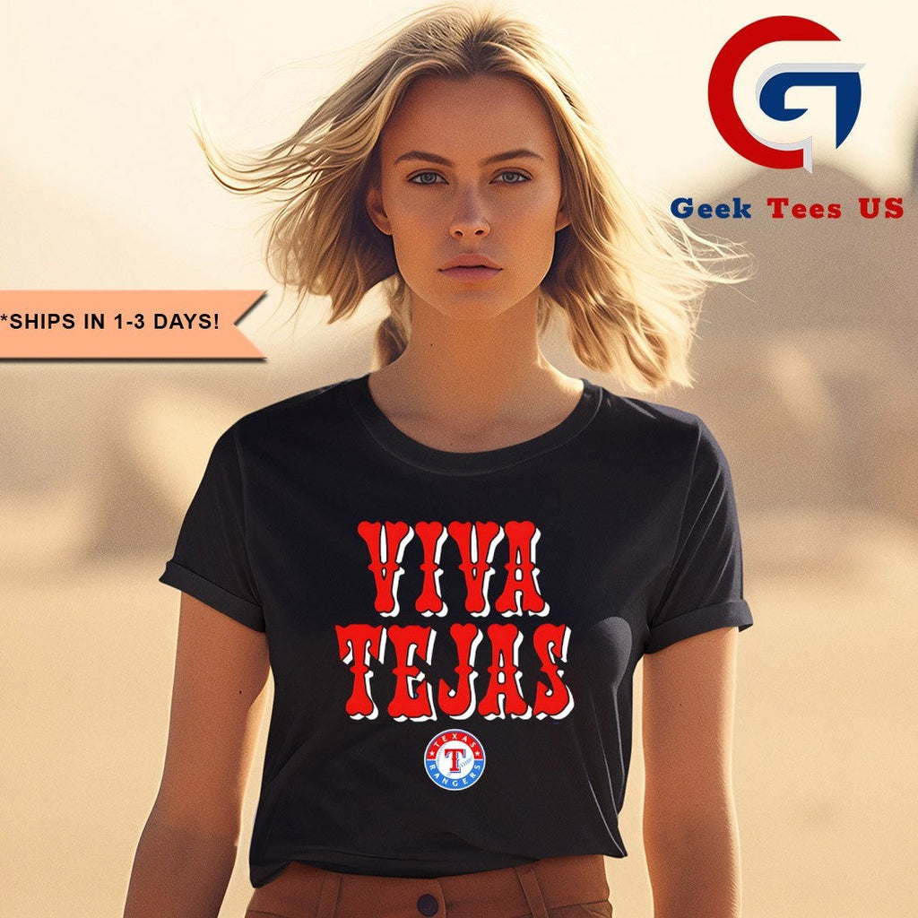 Viva Tejas Texas Rangers logo shirt Unisex , , , Long Sleeve Tee