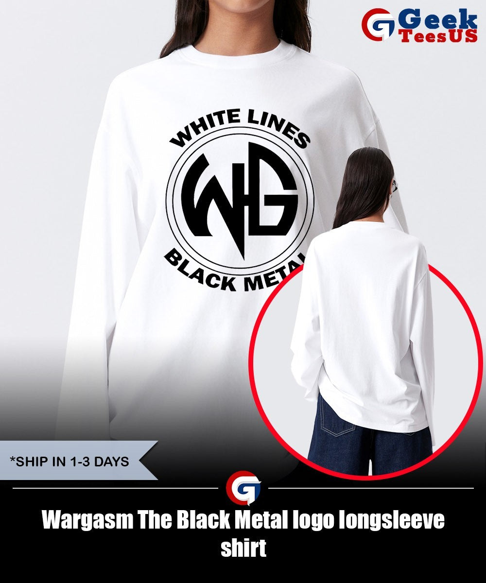Wargasm The Black Metal logo shirt Unisex , , , Long Sleeve Tee