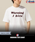 Warning I bite shirt Unisex , , , Long Sleeve Tee