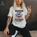 Warrior At Heart Peacemaker By Choice American Flag Sword & Dove T shirt