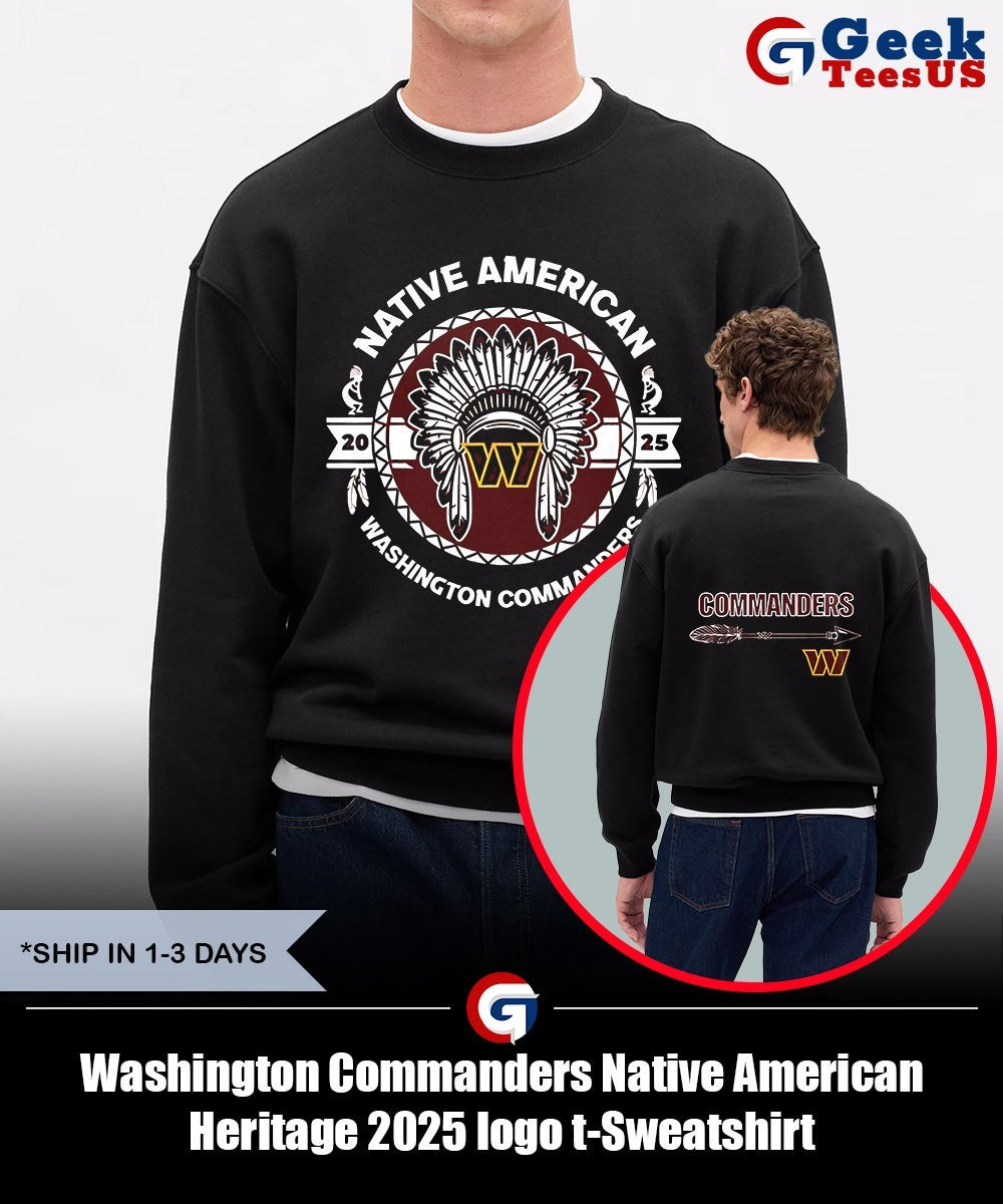 Washington Commanders Native American Heritage 2025 logo Unisex , , , Long Sleeve Tee