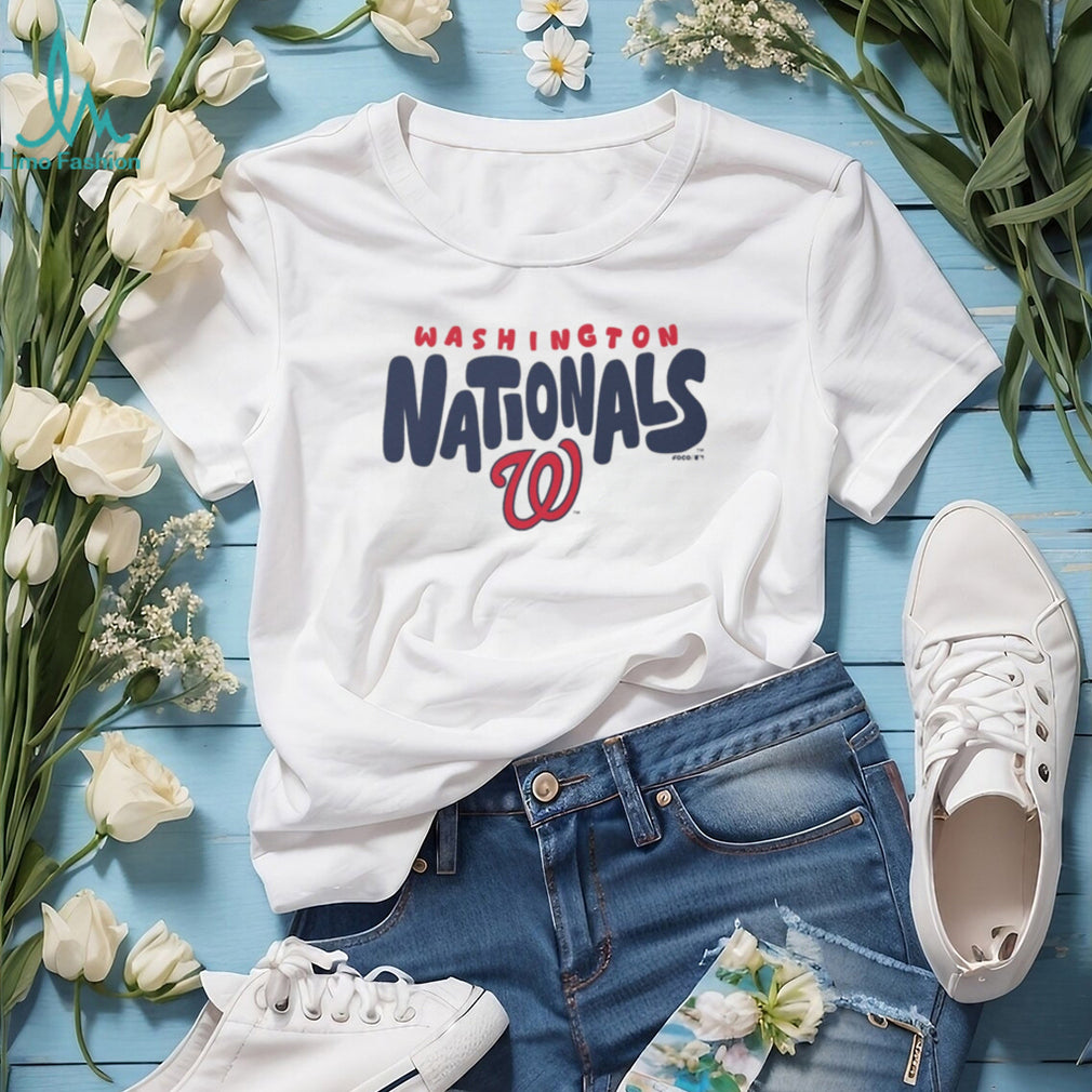 Washington Nationals Heritage Logo Oatmeal Heather Crewneck T shirt