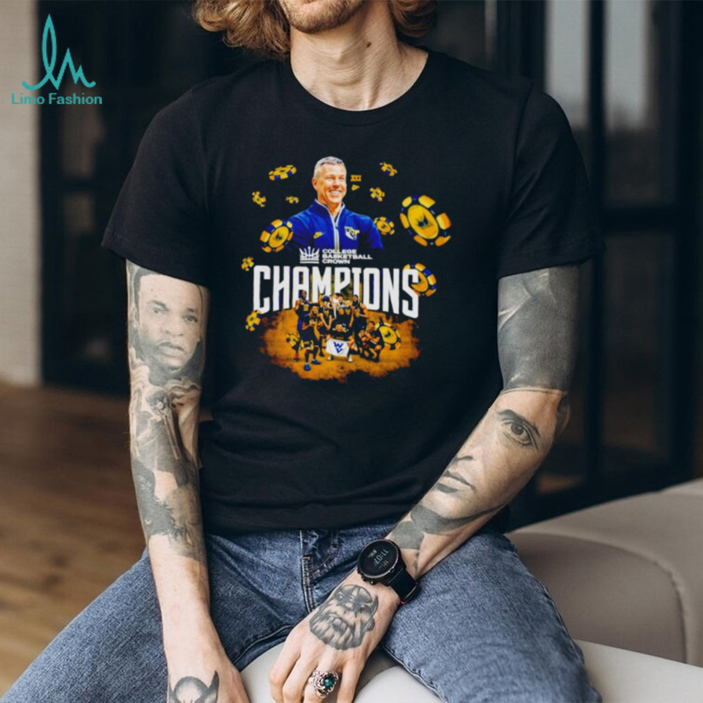 West Virginia Mountaineers 2026 College Basketball Crown Champions T Shirt