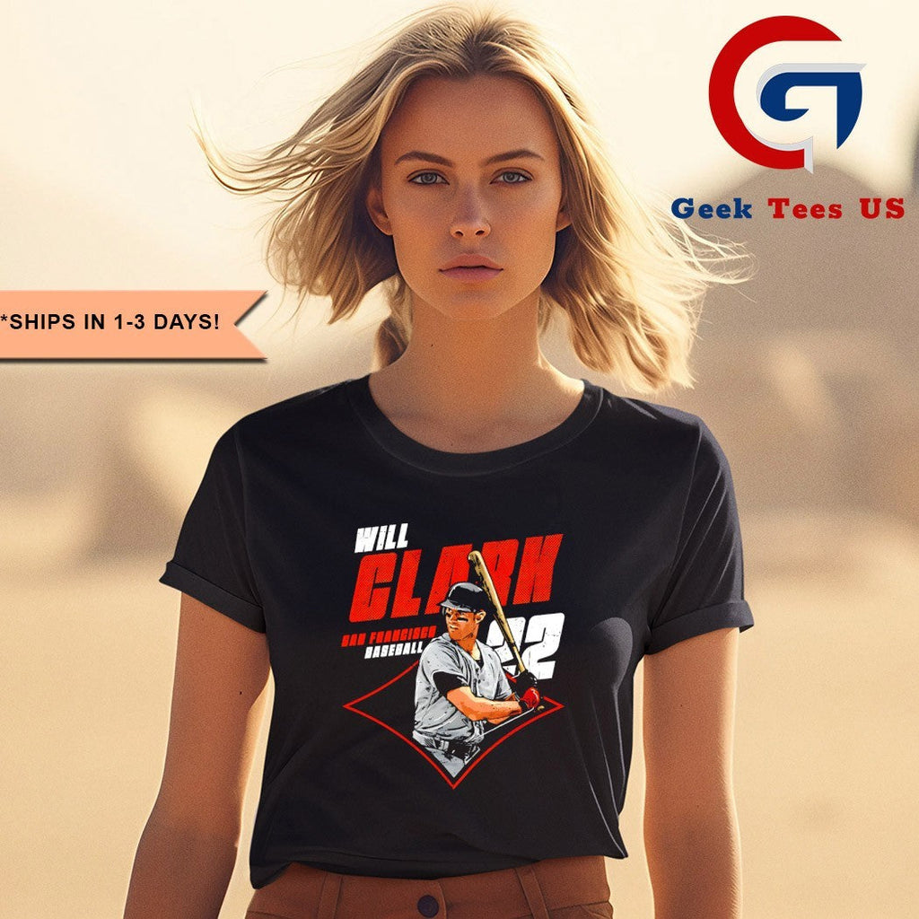 Will Clark player San Francisco Giants baseball shirt Unisex , , , Long Sleeve Tee