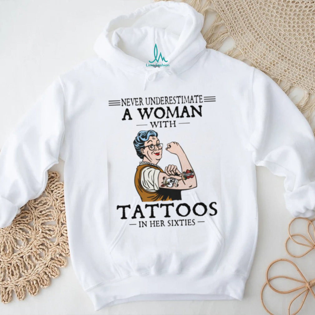Woman Tattoos Sixties Strong Rosie Silhouette Shirt